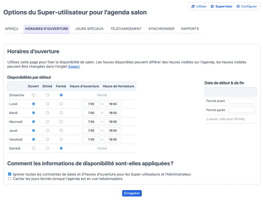 Ajoutez des membres du personnel à votre calendrier de réservation en ligne de votre salon.