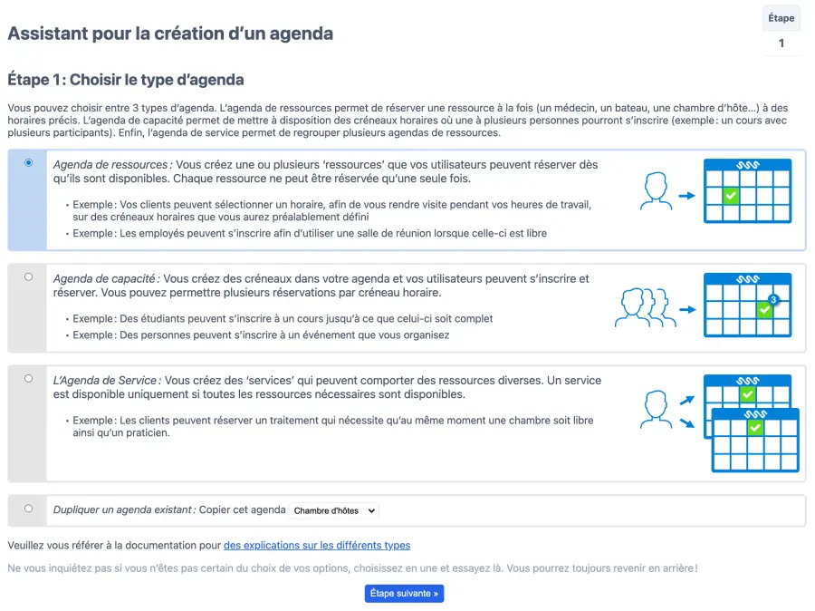 Créez votre propre calendrier de réservation pour salon