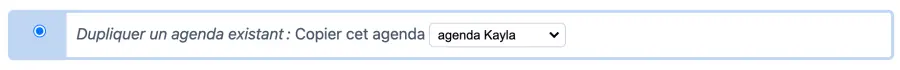 Dupliquer un calendrier de réservation en ligne