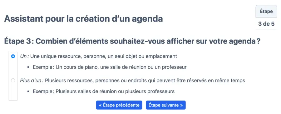 Sélectionnez une ou plusieurs ressources