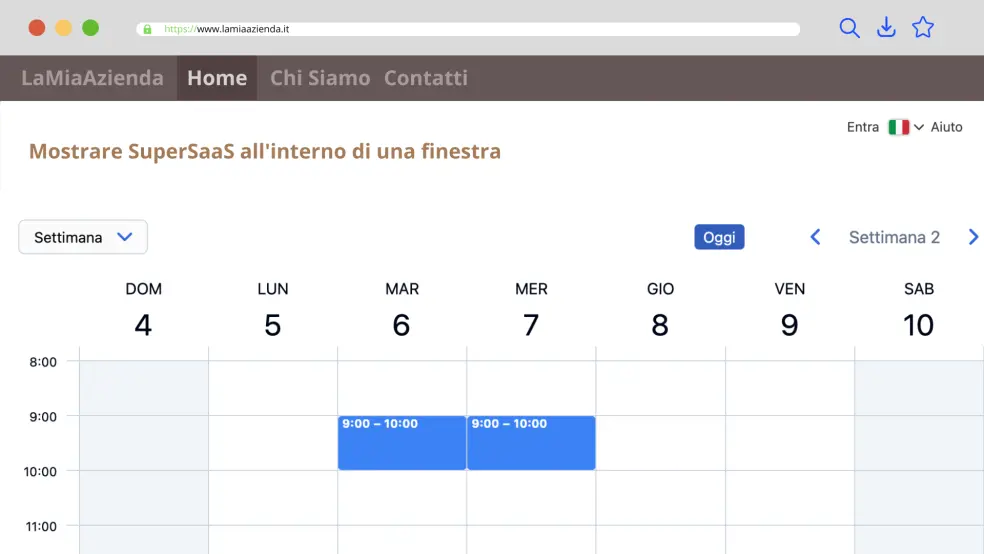 integrazione con iframe