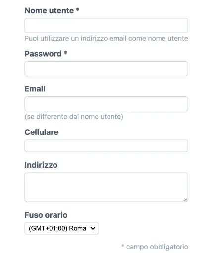Selettore fuso orario