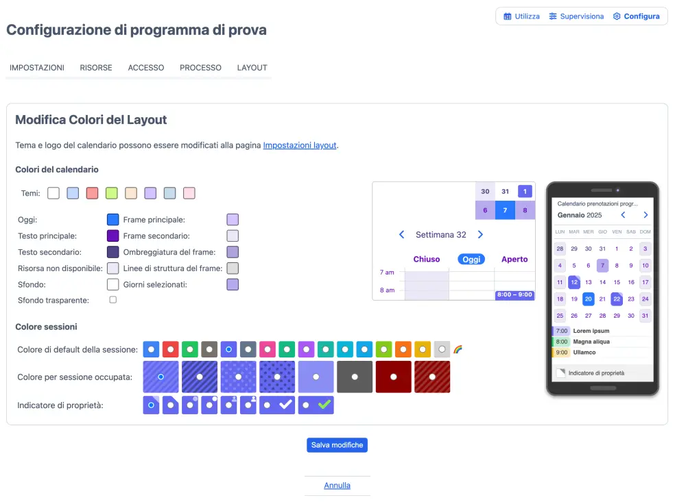 Colori di layout