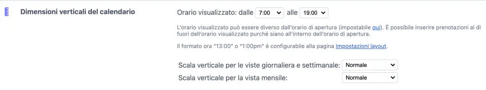 Dimensioni verticali