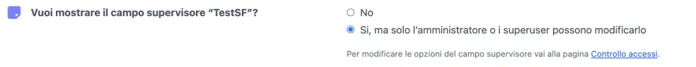 Campo supervisore