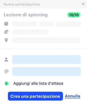 Modale appuntamento