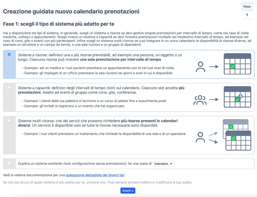 Crea il tuo calendario salone