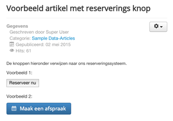 Voorbeeld artikel met meerdere knoppen