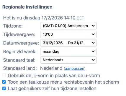 Basis tijdzone