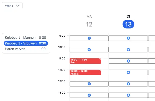 Een afspraak maken in uw agenda