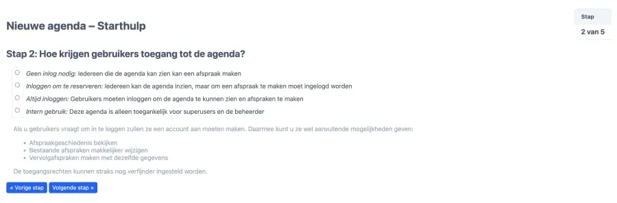 Bepaal de toegang tot uw agenda