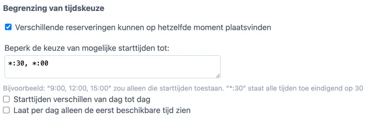 Tijdsrestricties invoeren voor uw online agenda