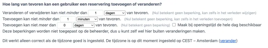 uw eigen annuleringsvoorwaarden