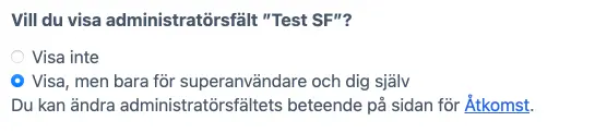 Administratörsfält