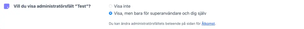 Administratörsfält