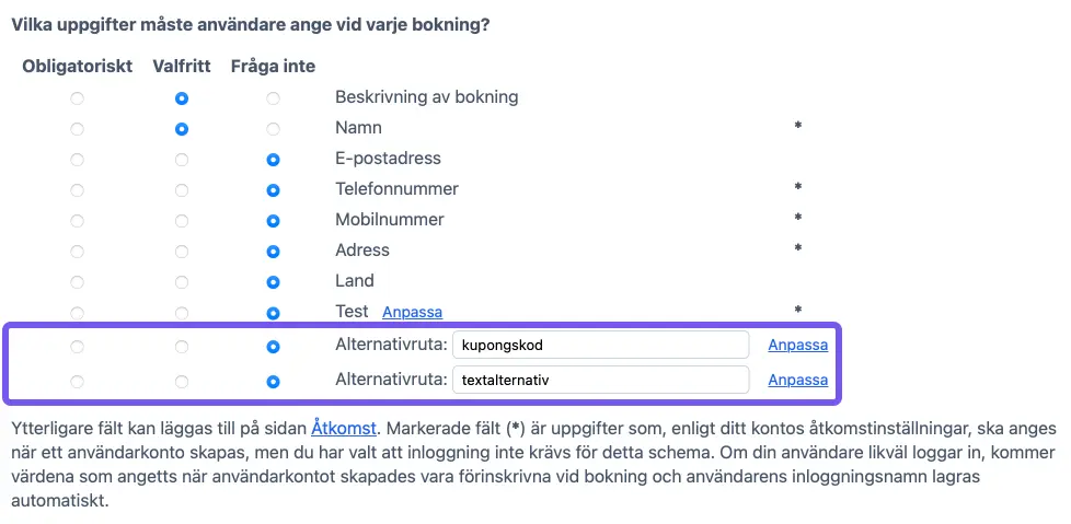 Registreringsfält