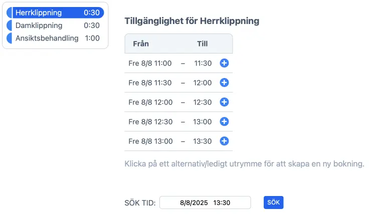 Kontrollera antalet objekt per sida