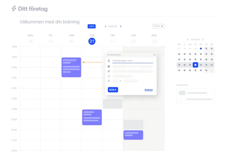 Bokningskalender
