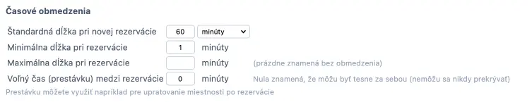 Štandardná dĺžka pri zdrojových rozvrhoch