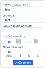 Editor formulárov