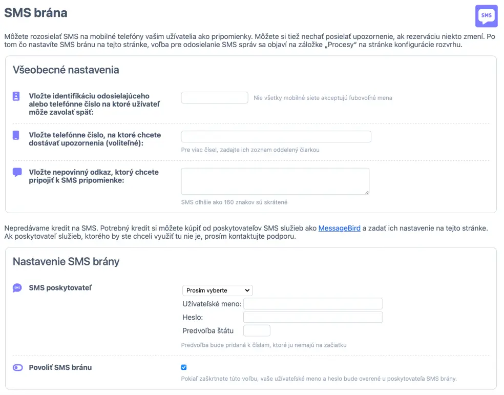 Poskytovatelia SMS služieb