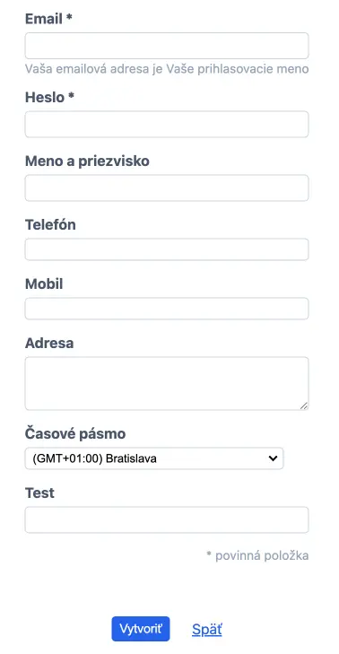 Výber časovej zóny