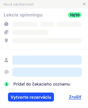 Modálny výrez rozvrhu