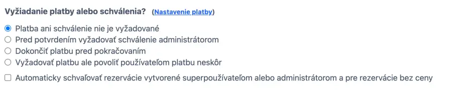 Nastavenie platieb vo vašom online rezervačnom systéme