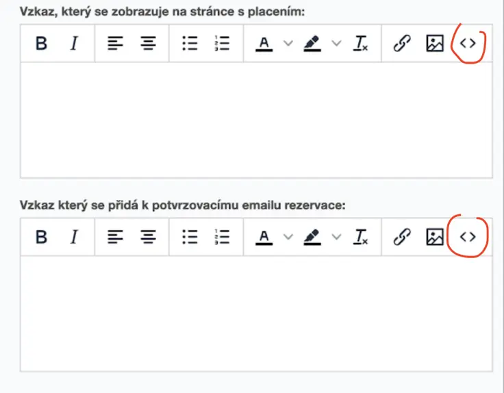 Editace emailu