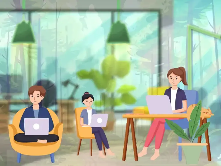 Coworking wie im Wald