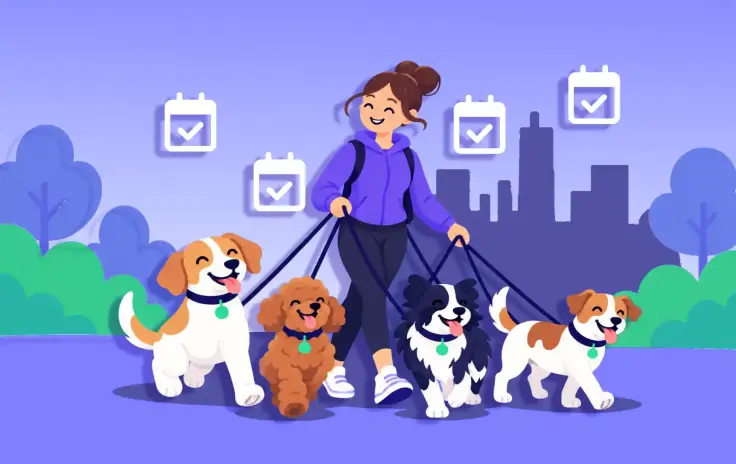 Dogwalking als Beruf: Wie viele Stunden verdienen ein Durchschnittsgehalt?