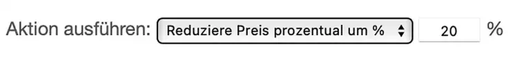 Preisregeln in Aktion.