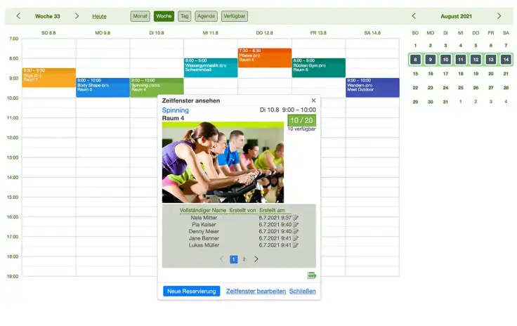 Online-Terminbuchungskalender großartig aussehen lassen
