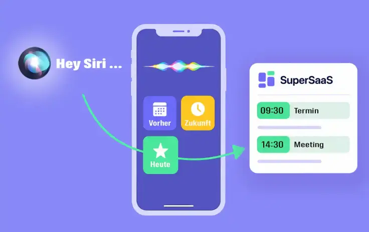 Hey Siri, wann ist mein nächster SuperSaaS-Termin?