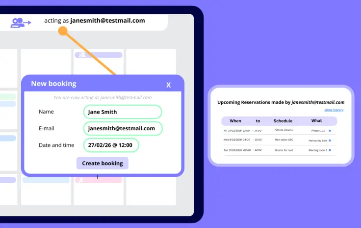 SuperSaaS Act on Behalf Feature: A Complete Guide for Admins and Staff