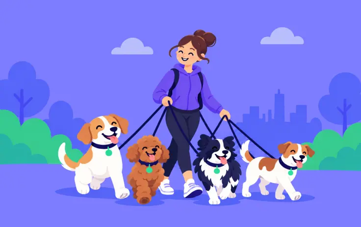 Dog Walking for a Living: How Many Hours Does It Take To Earn an Average Salary?