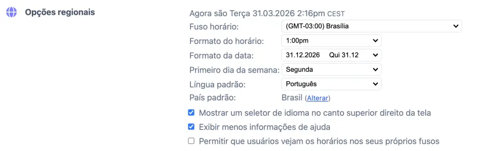 Fuso horário base