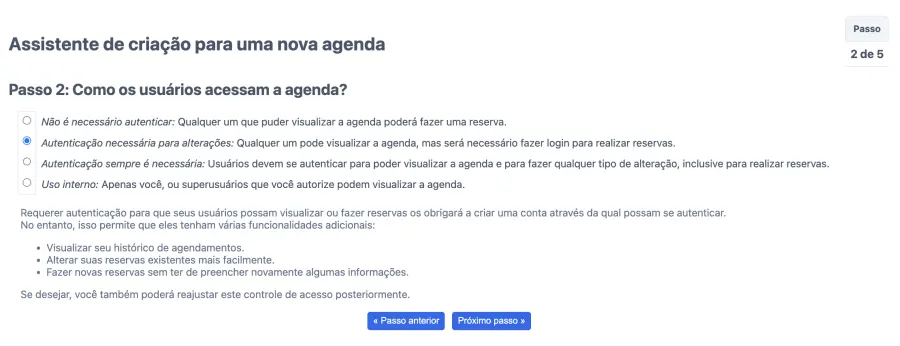 Controle o acesso da sua agenda de reservas online