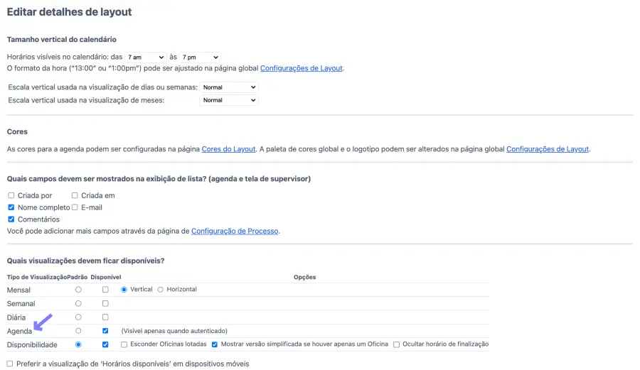 Agenda de cupcakes simplificada