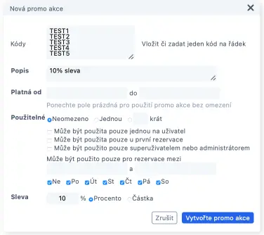 Několik promo akcí