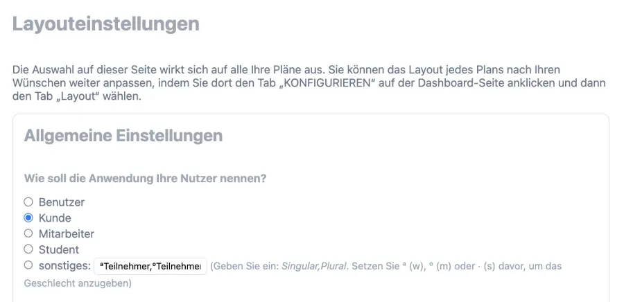 Bestimme den Begriff für Deine Nutzer im online Terminbuchungssystem für Deinen Salon