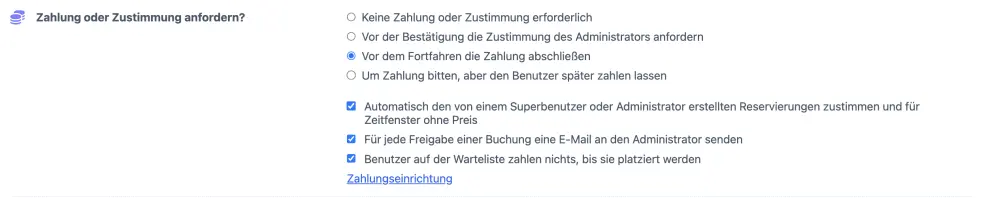 Wähle Zahlung abschließen im Vorgang beim Buchen von einem online Termin