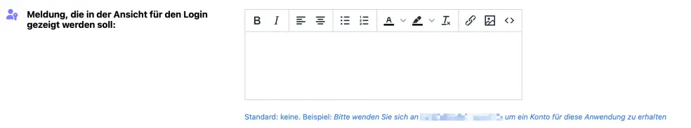 Text Hilfeseite im online Buchungssystem einrichten