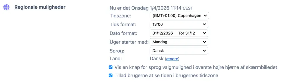 Basis tidszone