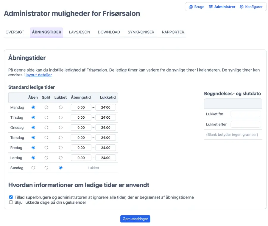 Tilføj medarbejdere til din salon online bookingkalender