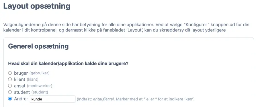Definer vilkår for dine brugere i dit salon reservationssystem