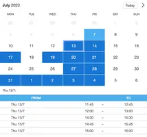 Terapi booket via et bookingsystem