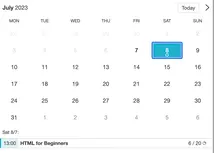 Widget til brug på tablets når du tilbyder undervisnings i forbindelse med workshops