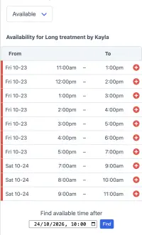 SuperSaaS spa & wellness booking app on a mobile device for wellness centers