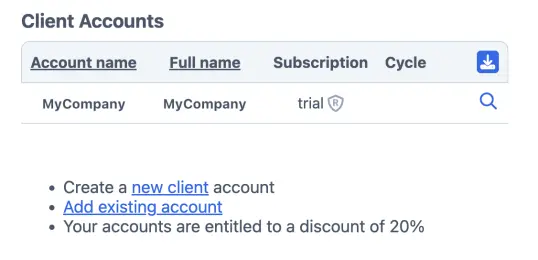 Convert to reseller account